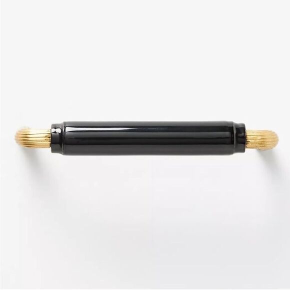 Anthropologie Deauville Handle Gold and Black Knob - Picture 2 of 7